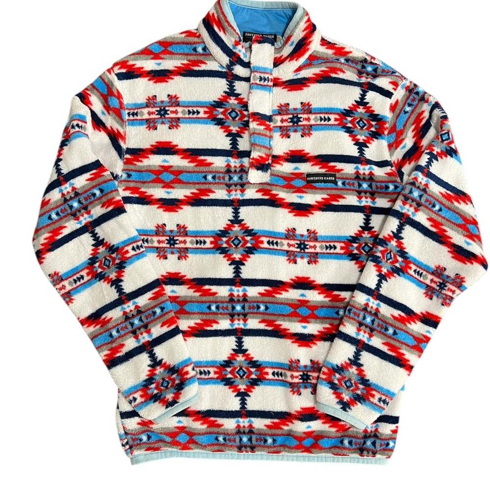 Southern Marsh Aztec Fleece Pullover